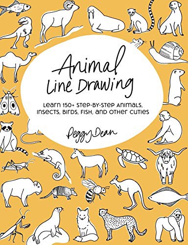 Animal Line Drawing by Peggy Dean cover