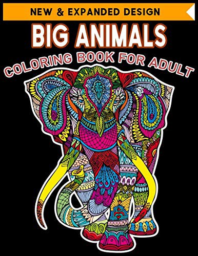 BIG ANIMALS COLORING BOOK FOR ADULT by TH Publication cover