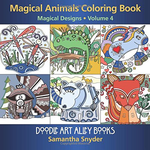 Magical Animals Coloring Book by Samantha Snyder cover