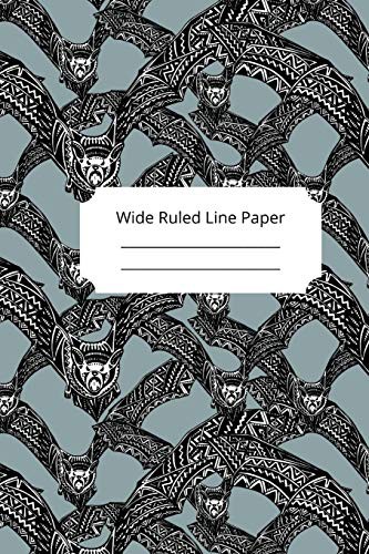 Scary Animals Theme Wide Ruled Line Paper by Dance Dunce cover