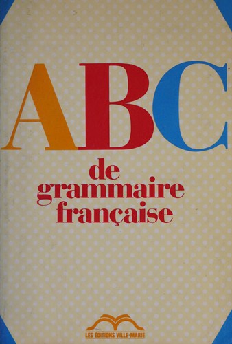 ABC de grammaire française by Henri Mitterand cover