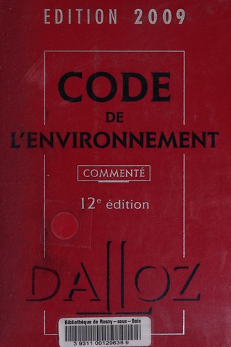 Code de l'environnement by France cover