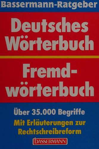 Deutsches Wörterbuch, Friemdwörterbuch by Friedhelm Hübner cover