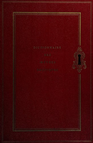Dictionnaire des oeuvres e rotiques by Gilbert Minazzoli cover
