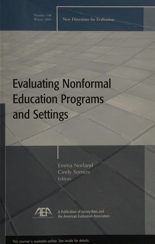 Evaluating nonformal education programs and settings