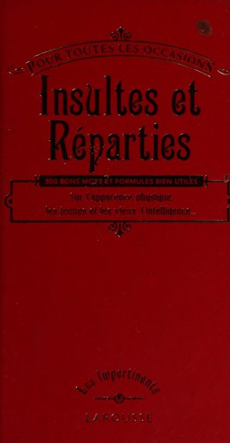 Insultes et réparties by Luc Rigoureau cover