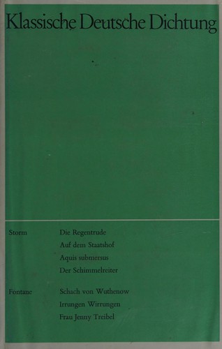 Klassische deutsche Dichtung by  cover