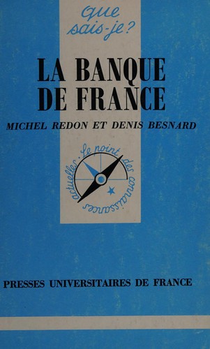 La Banque de France by Michel Redon cover
