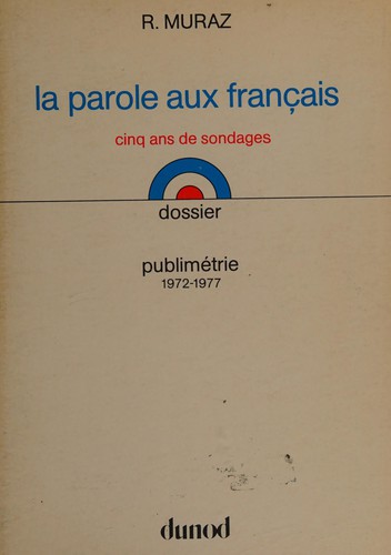 La parole aux français by R. Muraz cover