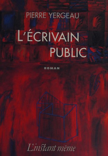 L' écrivain public by Pierre Yergeau cover