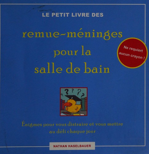 Le petit livre des remue-méninges pour la salle de bain