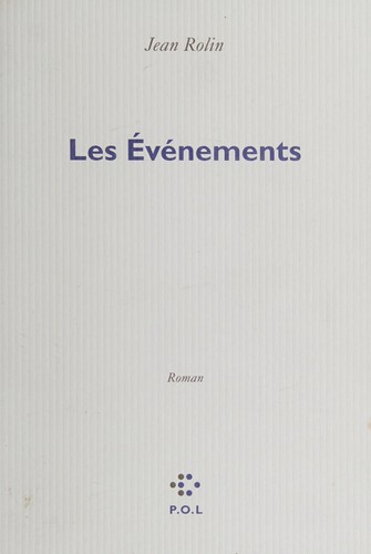 Les Événements by Jean Rolin cover