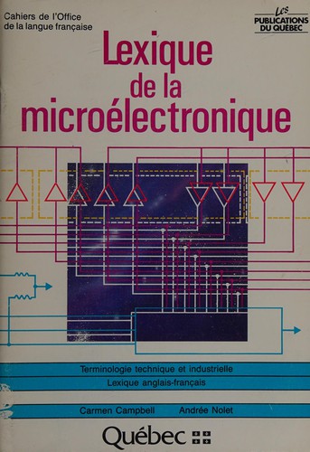 Lexique de la microélectronique by Carmen Campbell cover