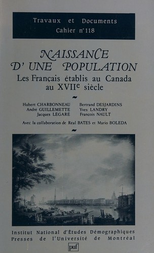 Naissance d'une population by Institut national d'études démographiques (France) cover