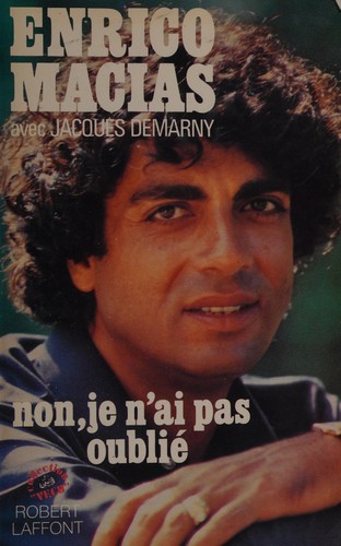 Non, je n'ai pas oublié