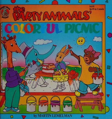 The Party Animals Colorful Picnic by Martin Lemelman cover
