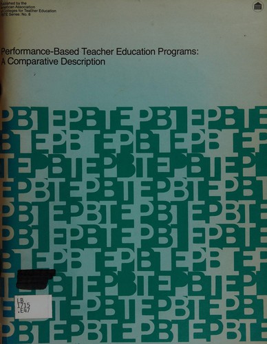 Performance-based teacher education programs by Iris M. Elfenbein cover