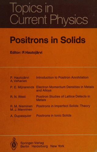 Positrons in solids