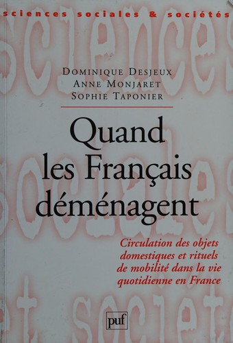 Quand les Français déménagent by Dominique Desjeux cover