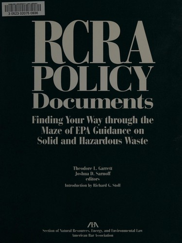 RCRA policy documents