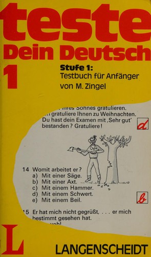 Teste Dein Deutsch by Marianne Zingel cover