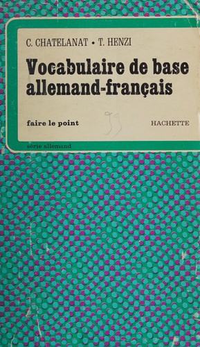 Vocabulaire de base allemand français