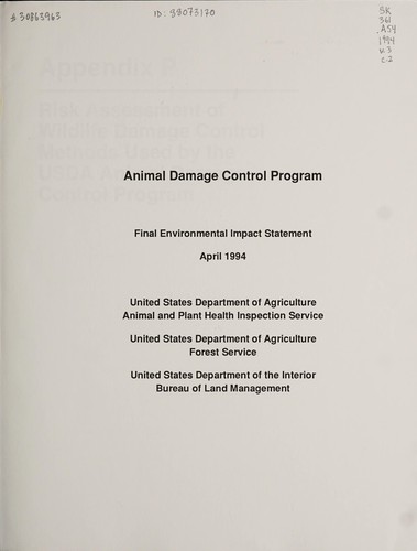 Animal Damage Control Program