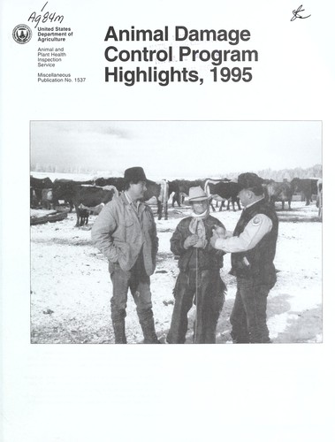 Animal Damage Control Program highlights, 1995