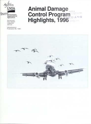 Animal Damage Control Program highlights, 1996