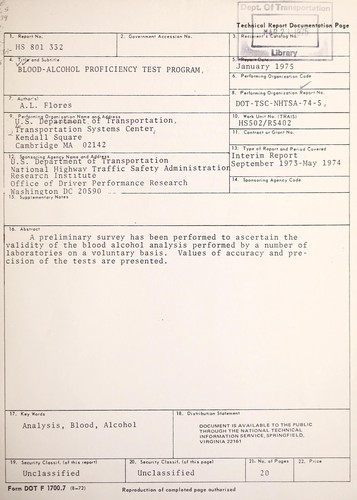 Blood-alcohol proficiency test program