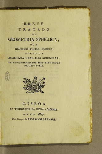 Breve tratado de geometria spherica