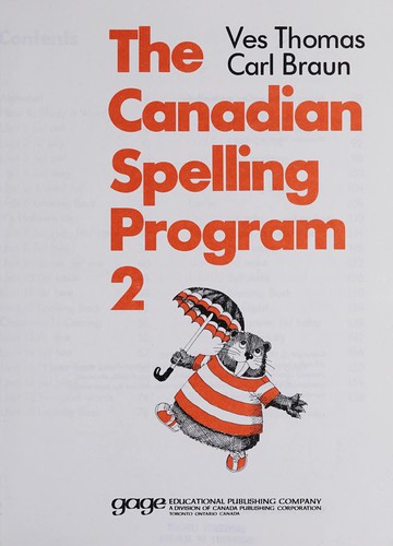 The Canadian spelling program