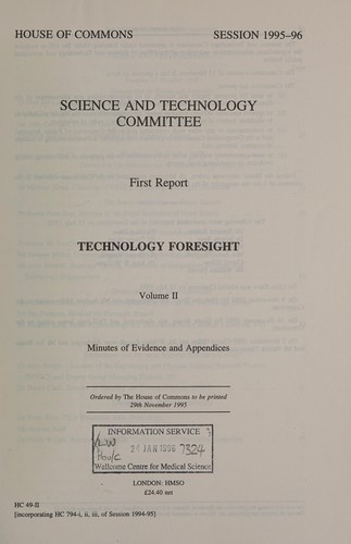1st Report, Session 1995-96