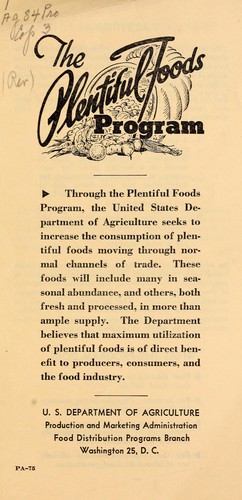 The plentiful foods program