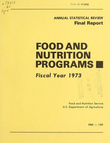 Food and nutrition programs