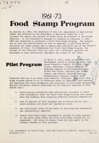 Food stamp program