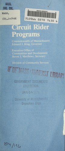 Circuit rider programs