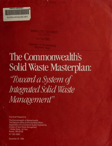 The Commonwealth's solid waste masterplan