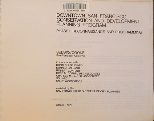 Downtown San Francisco conservation and development program