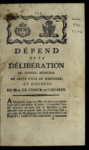 De pend de la de libe ration