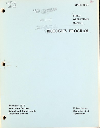Field operations manual