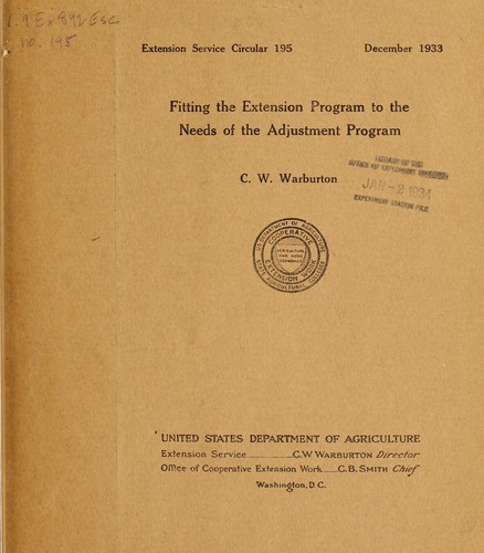 Fitting the extension program to the needs of the adjustment program