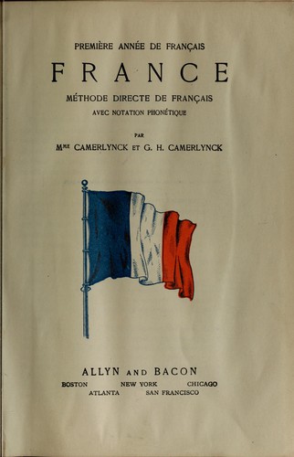 France by Gabrielle Jeanne Camerlynck-Guernier cover