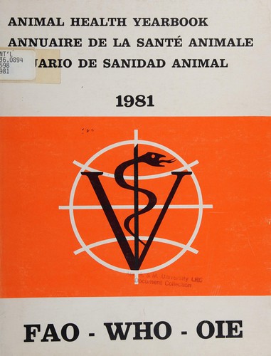 Animal health yearbook by Food and Agriculture Organization of the United Nations cover