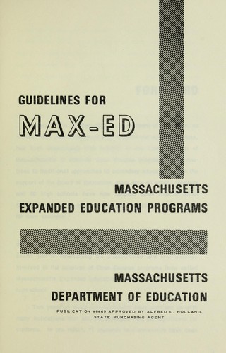 Guidelines for Max-Ed