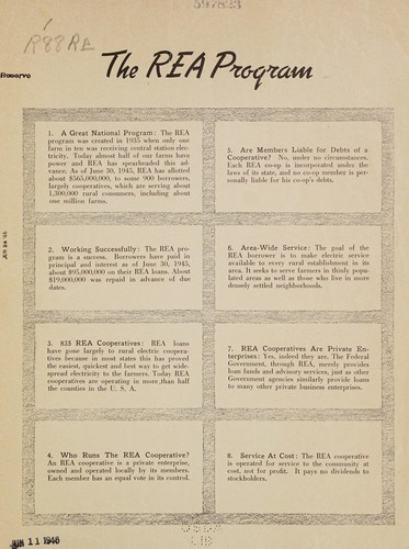 The REA program