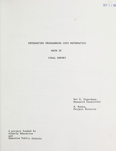 Integrating programming into mathematics