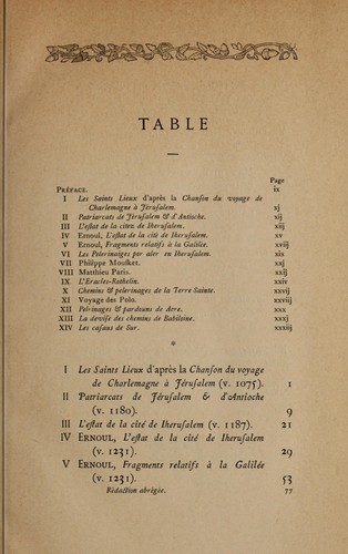 Itinéraires à Jérusalem by Henri Victor Michelant cover