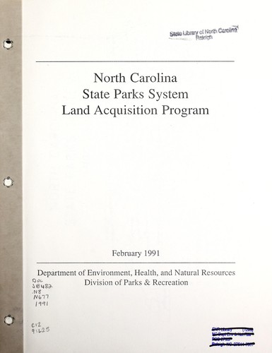North Carolina State Parks System Land Acquisition Program