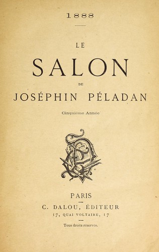 Le Salon de Joséphin Péladan by Joséphin Péladan cover